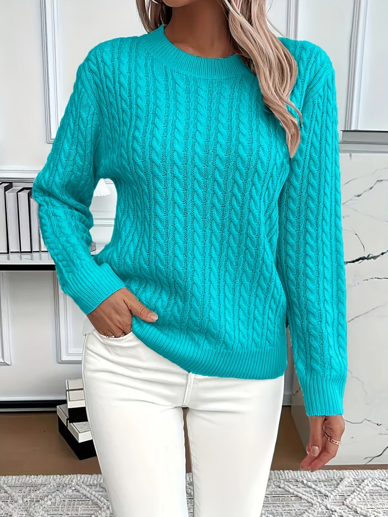 Bernila – Strickpullover mit Zopfmuster