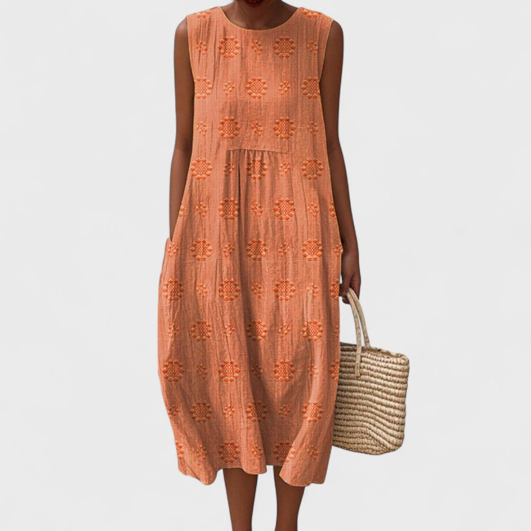 Aikaterini – Lässiges Chic-Kleid mit Taschen