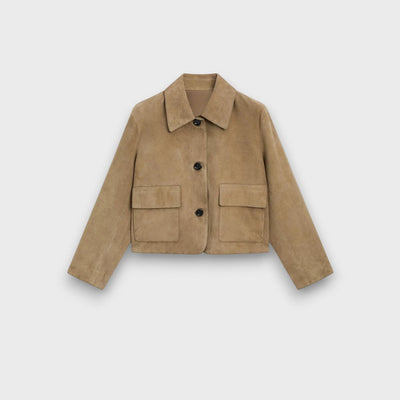 Naomi – Elegante Wildlederjacke im klassischen Schnitt