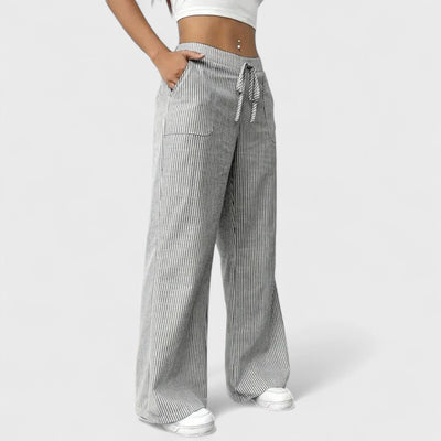 Dominique - Bequeme, weite Hosen mit eleganten Details