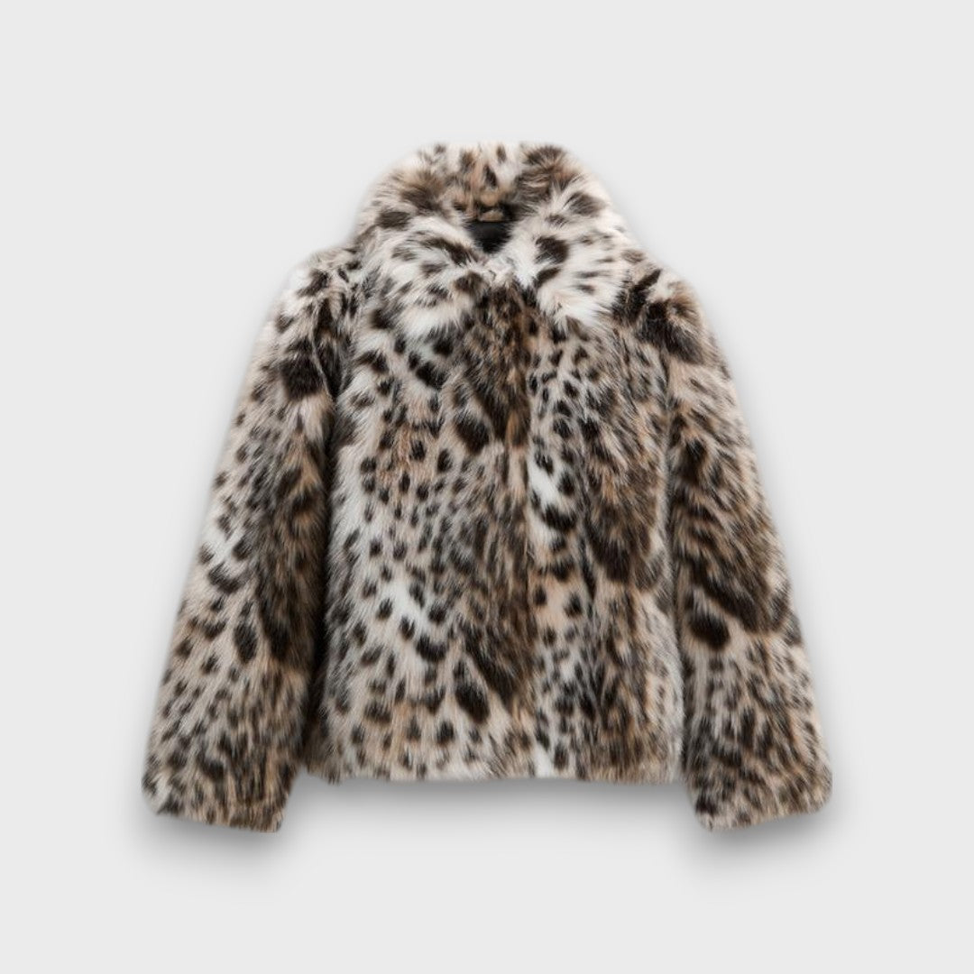 Leoline – Kunstpelzjacke mit Tierdesign