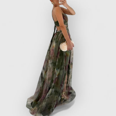 Verity - Langes Kleid mit Blumenmuster