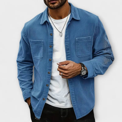 Cardigan aus Rippvelours