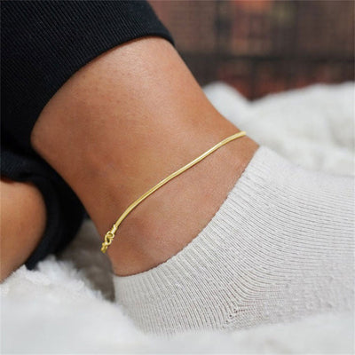 Shanileigh | Fußkette Rosa in 18K Gold