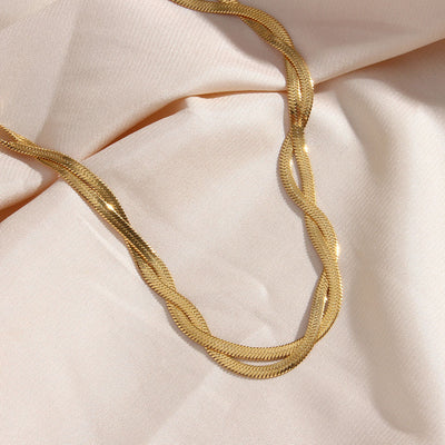 Madiorelle | Verdrehte 18K Goldarmband