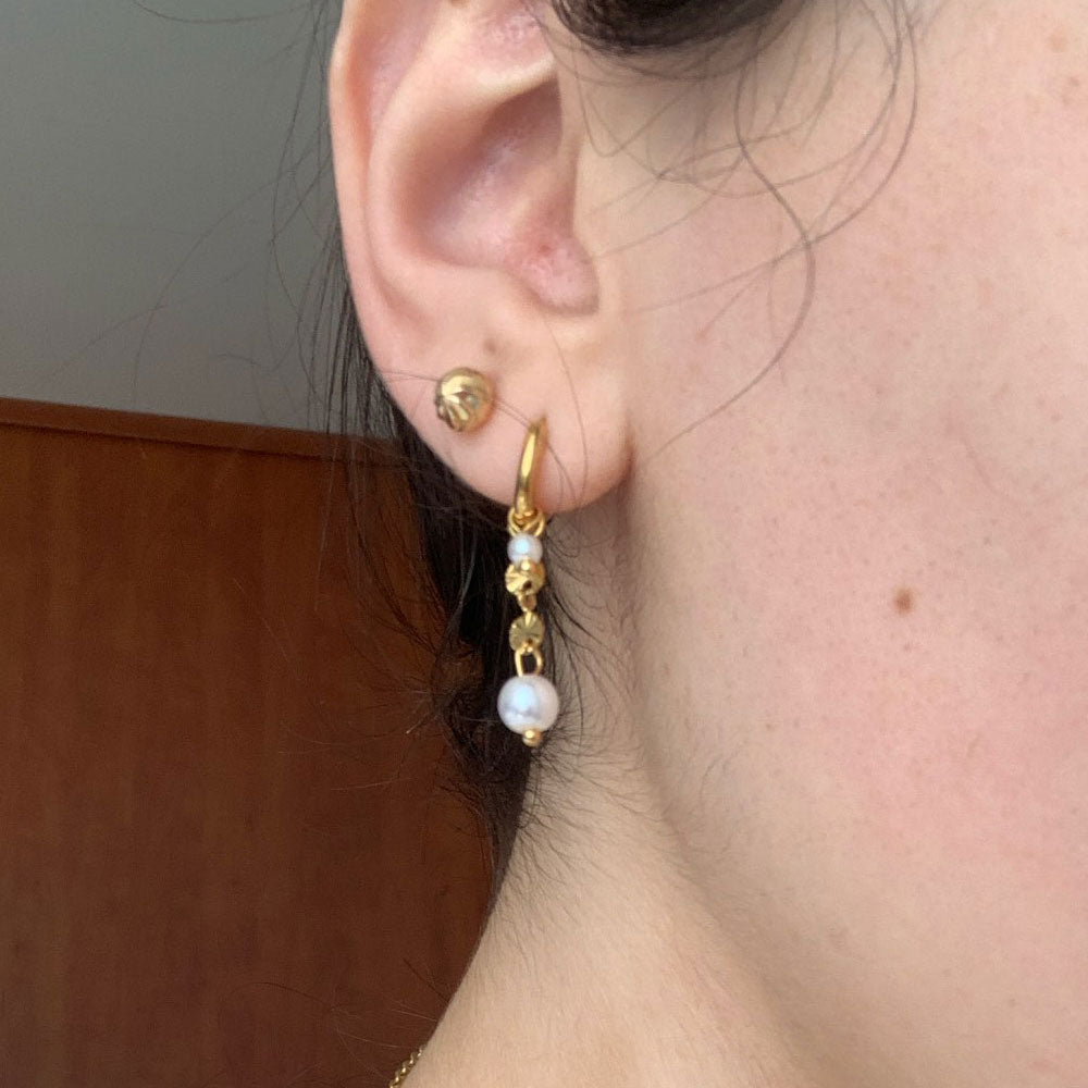Lyannette | Ohrringe Sunburst aus 18K Gold