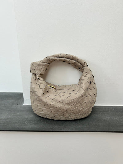 Renee | Mini-Tasche aus weichem, geflochtenem Wildleder