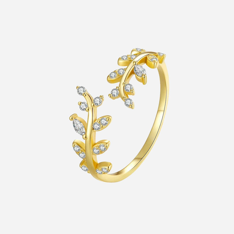 Kaelirisse | Ring aus 18K Zirkonia-Gold