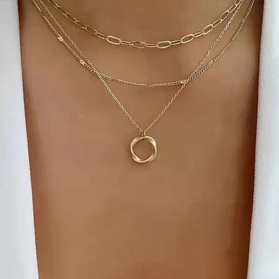 Avine – Retro-Halskette in Gold