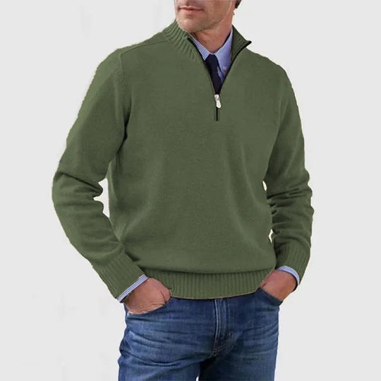 Howard™ | Raffinierter Pullover mit halbem Reißverschluss