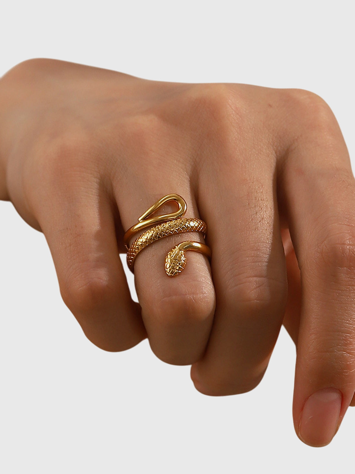Aubrey | Verstellbarer Ring in Schlangenform