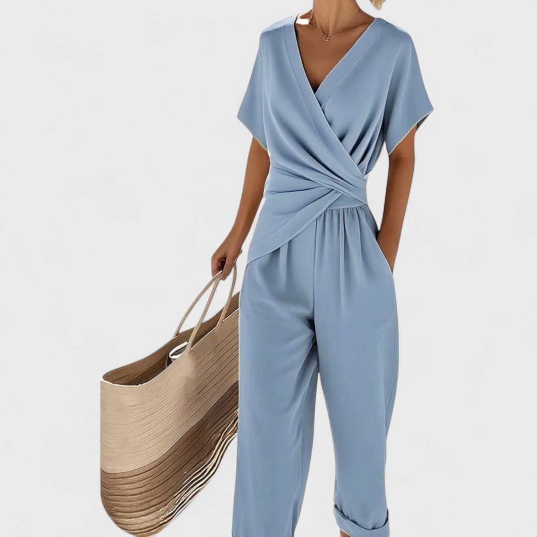 Celira - Sommeroverall mit Wickel-Look