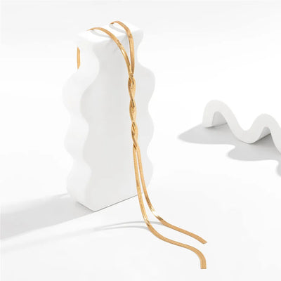 Flaira – Verstellbare Schlangenhalskette aus Gold