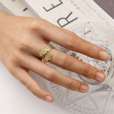 Janirelle | Ring aus 18K Goldkoralle