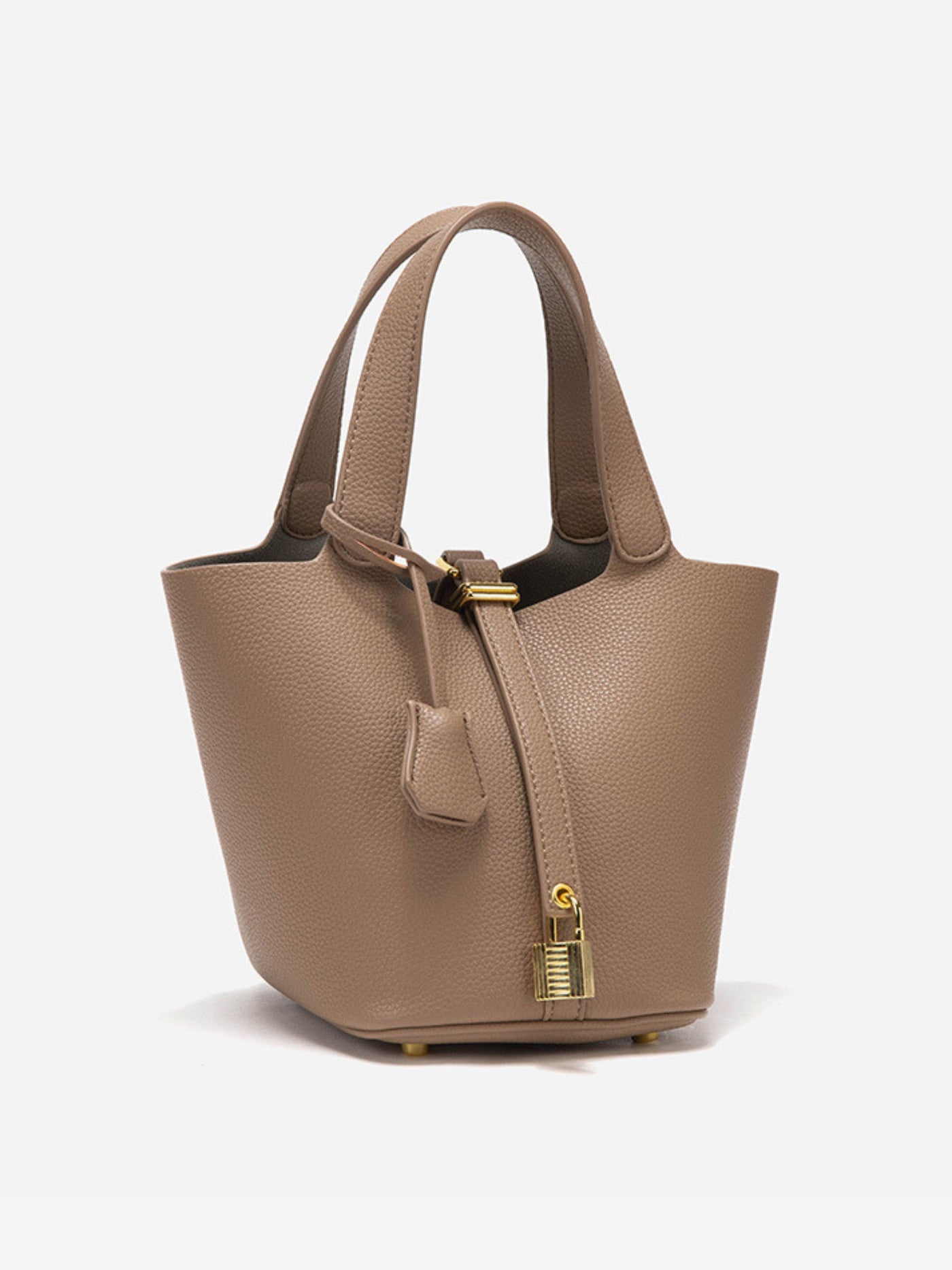 Glaiza | Elegante Gold-Lock Eimer Tasche