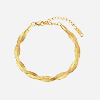 Madiorelle | Verdrehte 18K Goldarmband