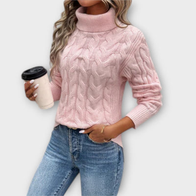 Amelia – Eleganter Pullover mit Stehkragen