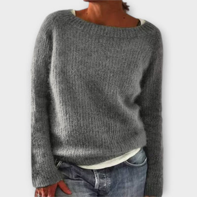 Regine – Pullover aus einfarbigem Strick