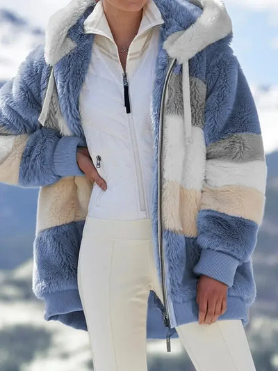 Isabella™ Damen Winterjacke mit Kapuze und Reißverschluss
