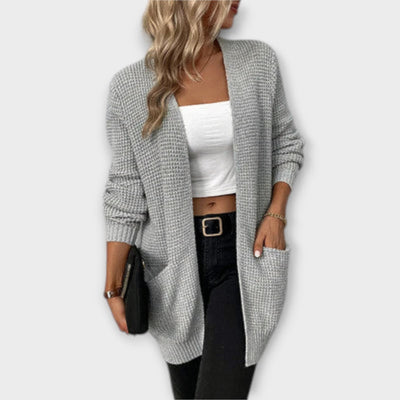 Nancy - Lässiger Strick-Cardigan mit Taschen