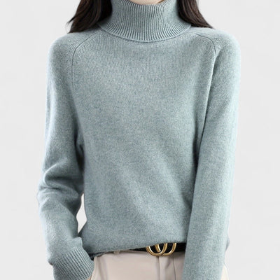 Sapphire - Pullover mit hohem Kragen in Uni