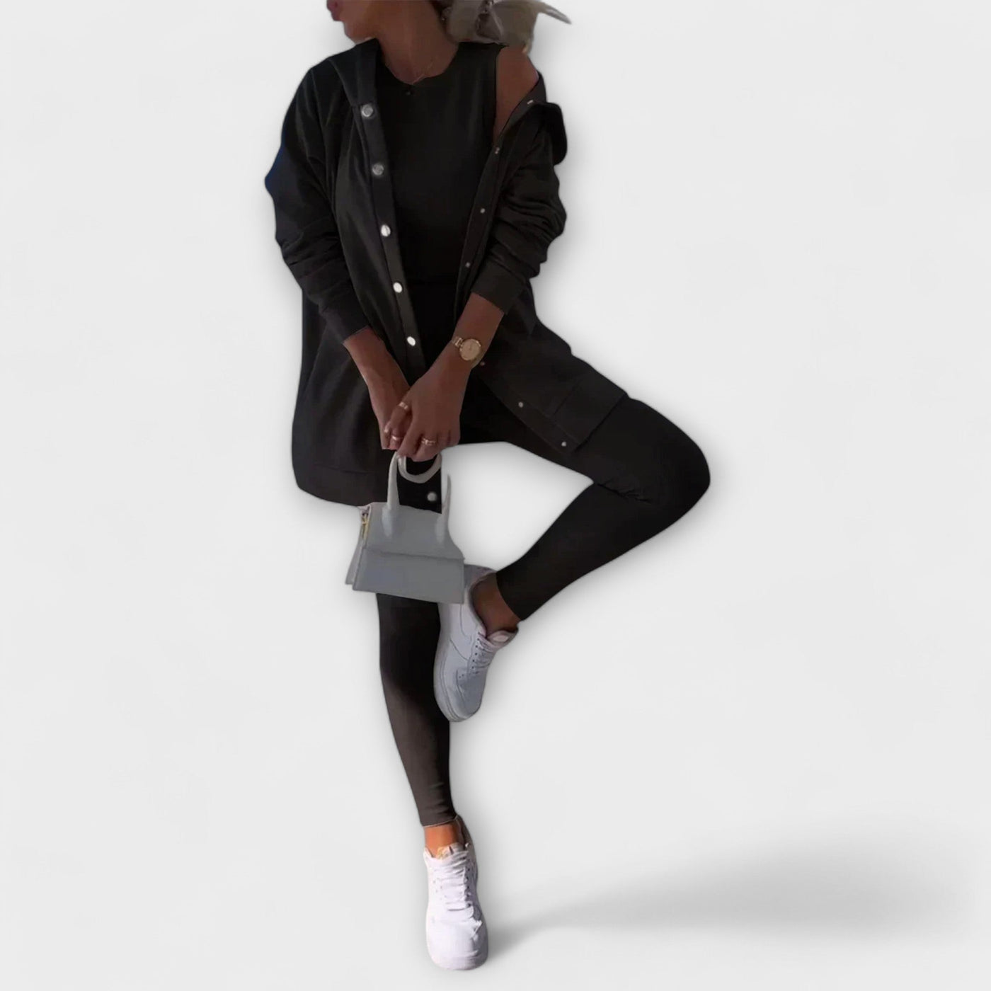 Drei-Teile-Set mit Cardigan
