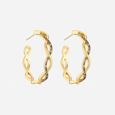 Julenyssa | Wellenohrringe aus 18K Gold