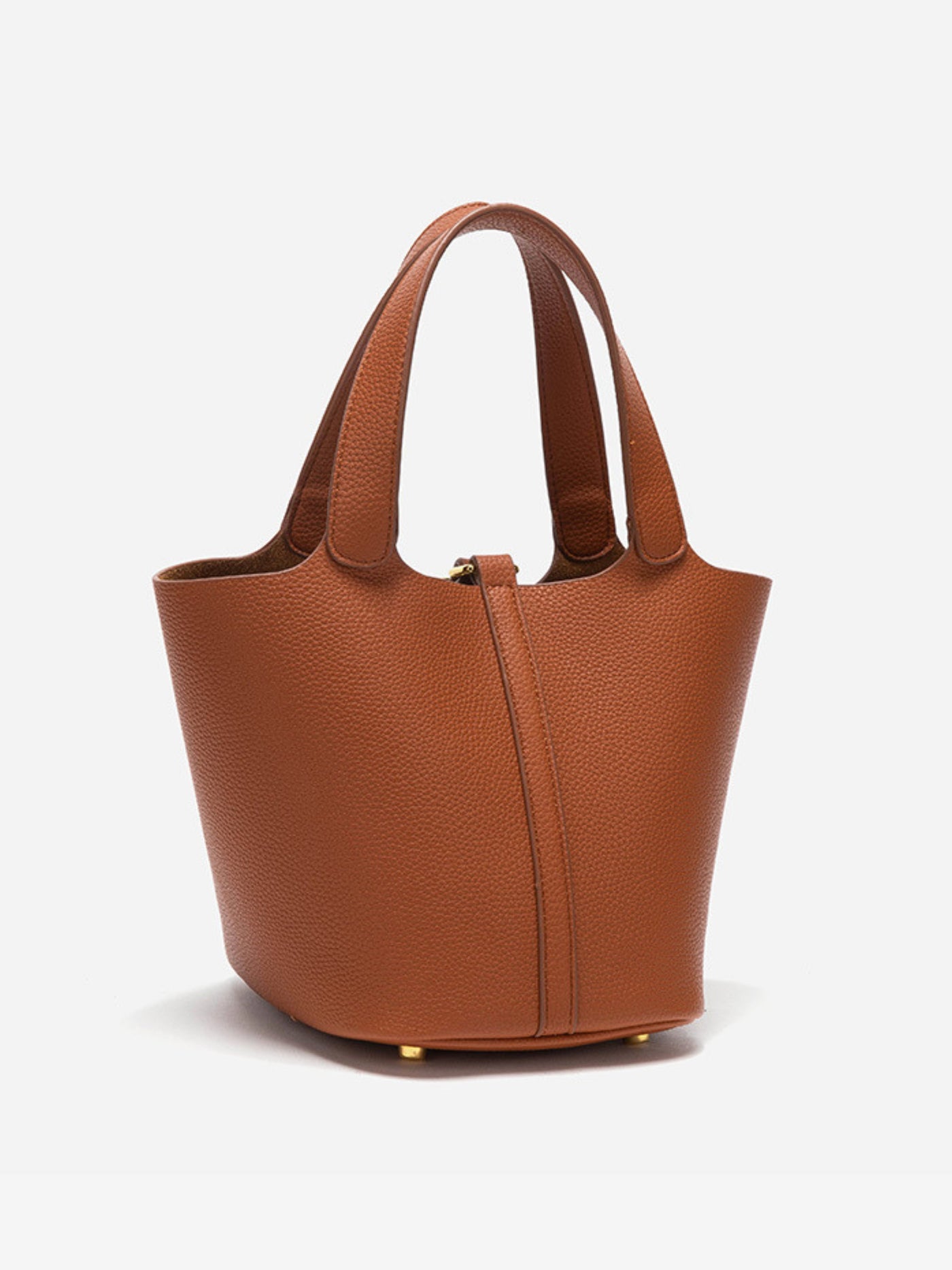 Glaiza | Elegante Gold-Lock Eimer Tasche