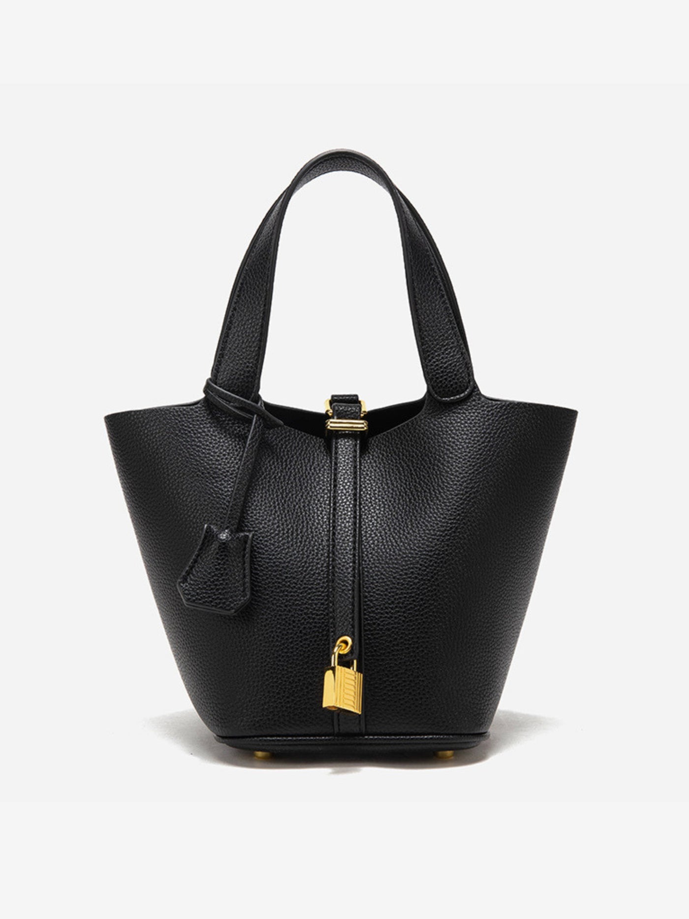 Glaiza | Elegante Gold-Lock Eimer Tasche