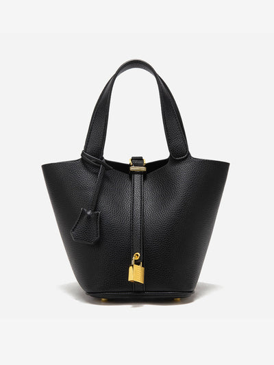 Glaiza | Elegante Gold-Lock Eimer Tasche