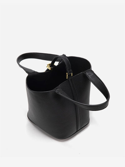 Glaiza | Elegante Gold-Lock Eimer Tasche