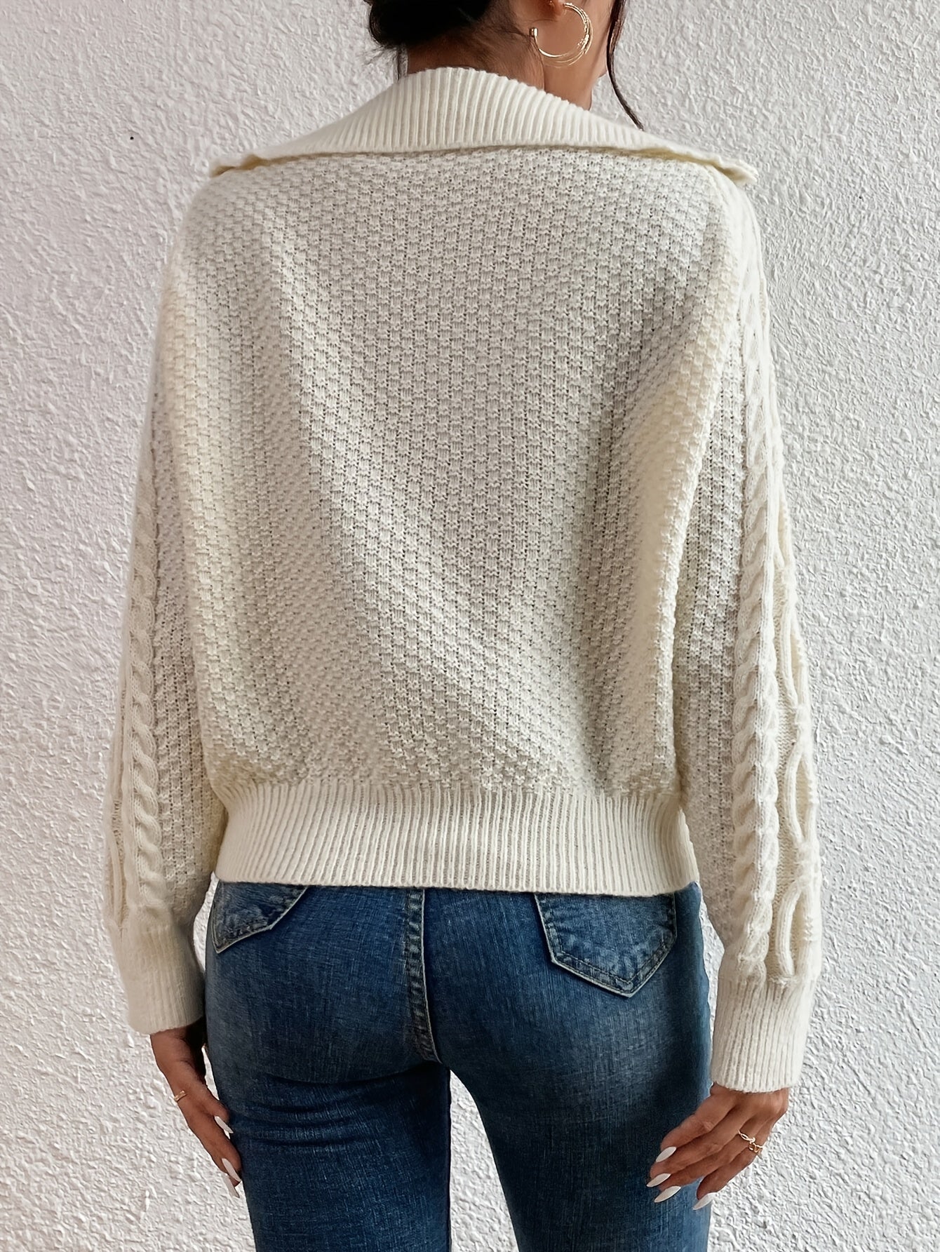 Harlow – Strickpullover mit Zipperkragen