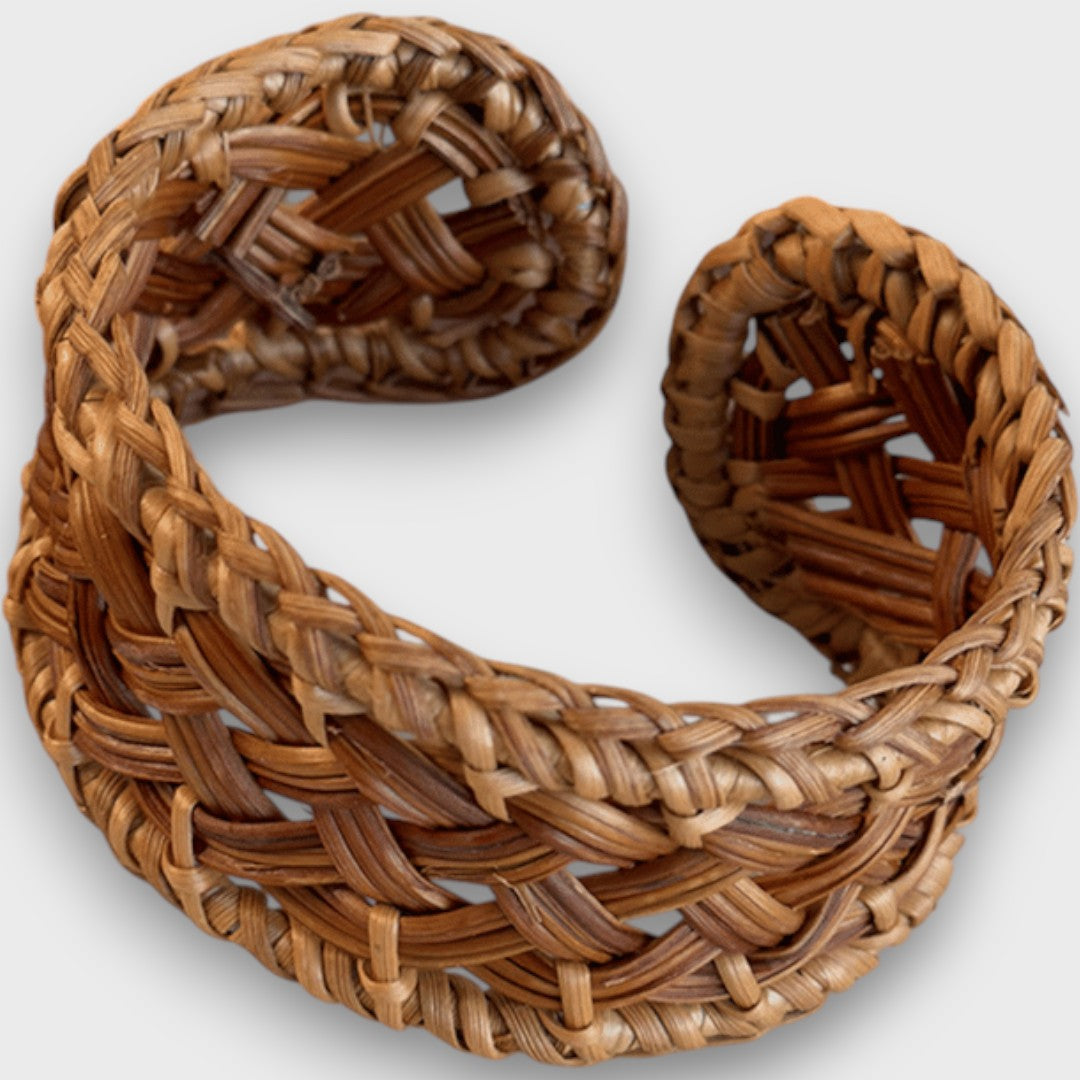 Noelia – Armband aus geflochtenem Rattan
