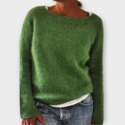 Regine – Pullover aus einfarbigem Strick