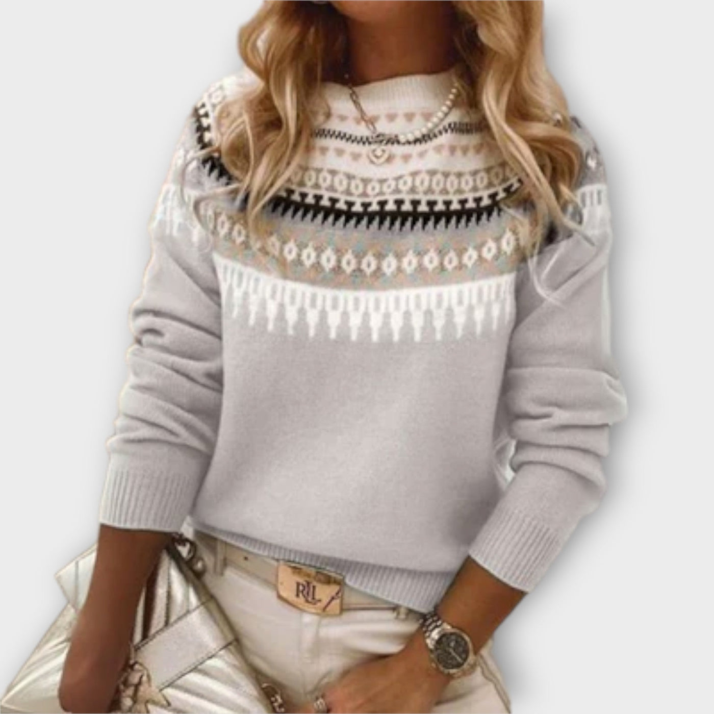 Lena - Gemütlicher und warmer Strickpullover