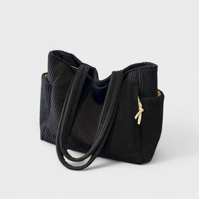 Tilda – Rippstrick-Tote-Bag mit Kordelzug