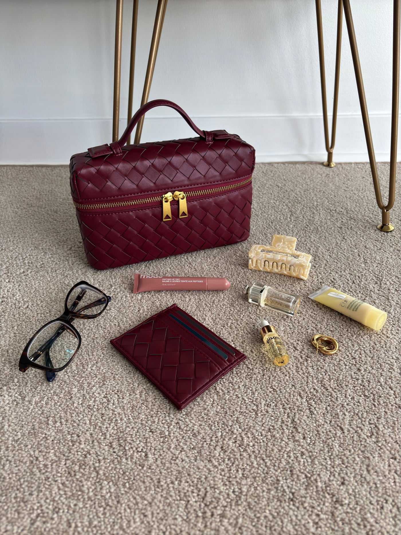 Juliette | Strukturierte Glänzende Woven Tasche