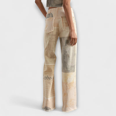 Rhea – Jeans mit weitem Bein und einem Hauch von Vintage