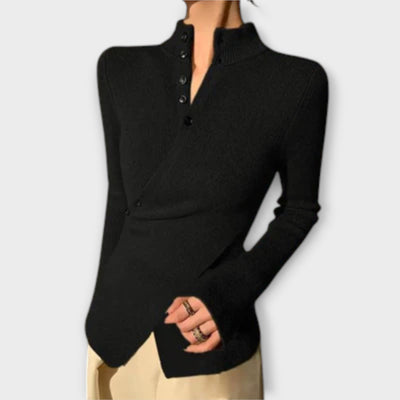 Michiko – Eleganter Baumwollpullover