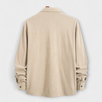 Cardigan aus Rippvelours