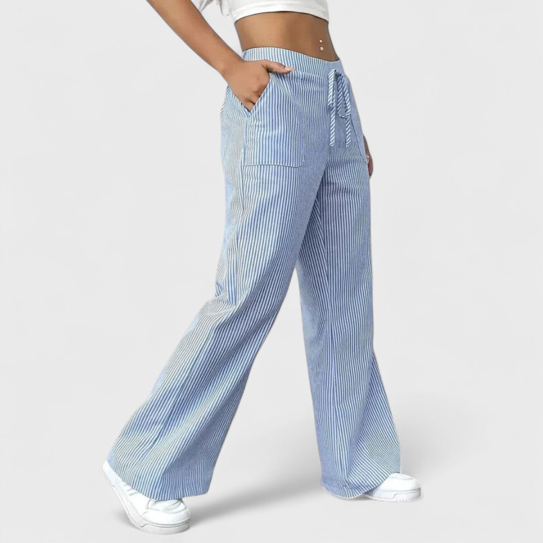 Dominique - Bequeme, weite Hosen mit eleganten Details