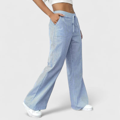 Dominique - Bequeme, weite Hosen mit eleganten Details