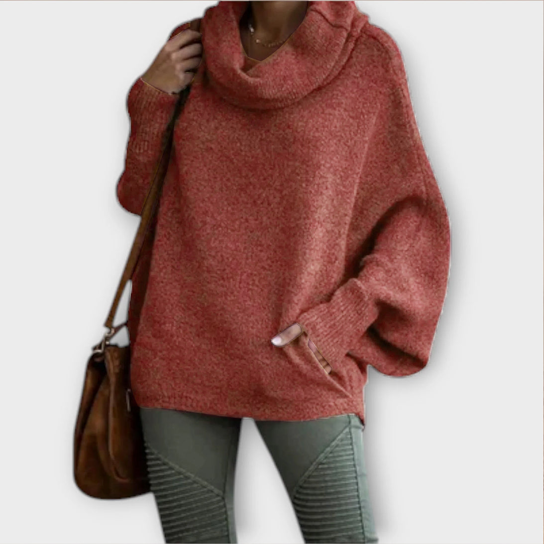 Ulrike - Eleganter Damenpullover im Schildkrötendesign