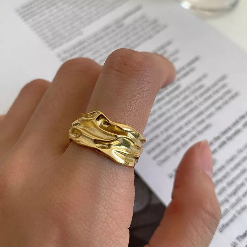 Jaylinette | Großes 18K Goldring