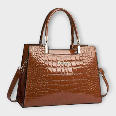 Gianna Boutique - Handtasche mit glänzendem Krokodil-Muster