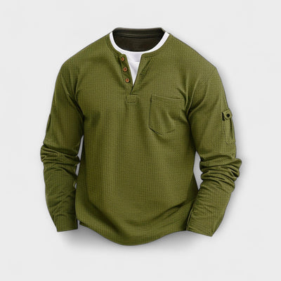 Leichtes Polo mit langen Ärmeln