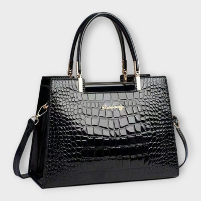Gianna Boutique - Handtasche mit glänzendem Krokodil-Muster