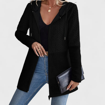 Valentino - Eleganter grauer Cardigan mit Kapuze für Damen
