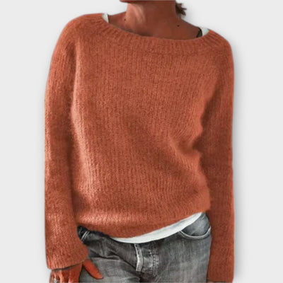 Regine – Pullover aus einfarbigem Strick