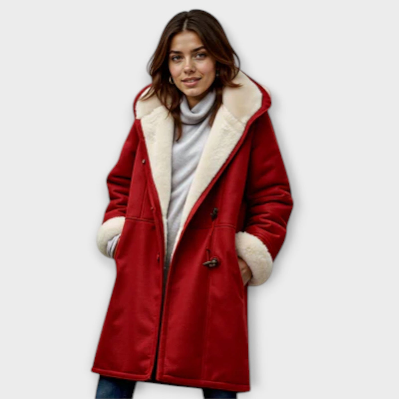 Antonia - Warme, gefütterte Jacke aus Pelz